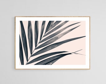 Palm Tree Print, Minimal Art, Minimalist Photograph, Tropical Art, Gray Palm 1, Tropical Print, California Print, Florida Art,Oversize Print