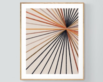 Abstract Print, Modern Art, Watercolor Painting, Modern Burst, Oversized Wall Decor, Alicia Bock, Watercolor Print, Abstract Painting, Bock