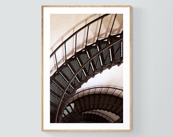 Outer Banks Print, Lighthouse Photograph, North Carolina Art, Step Brightly, Lighthouse Art Print, Outer Banks Art, Travel Print, Summer Art