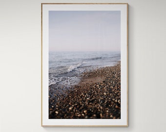 Beach Print, Coastal Decor,  Landscape Photograph,  Michigan Art, Summer Decor, Nautical Decor, Mythos, Blue Art,  Beach Decor, Alicia Bock