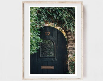 Charleston Art, South Carolina Print, Charleston Photo, Architecture Photograph, Oversized Wall Art, Building Print, Charleston Garden Gate