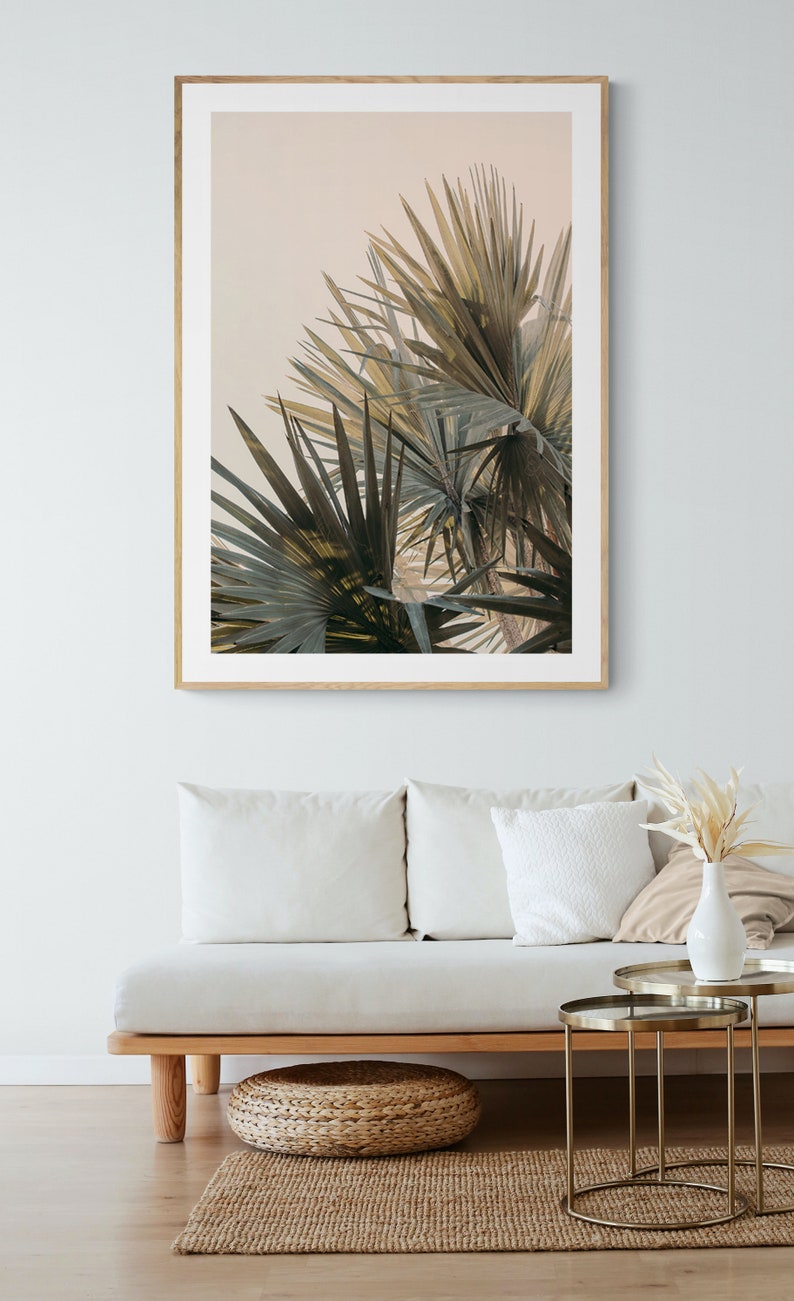 Palm Tree Print Palm Glow Tropical Art Travel Photograph - Etsy