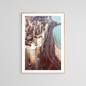 Chicago Photography, City Photograph, Tiny Cars 2, Chicago Wall Art, Chicago Art, Architecture Print, Abstract Photo, Oversized Art Print