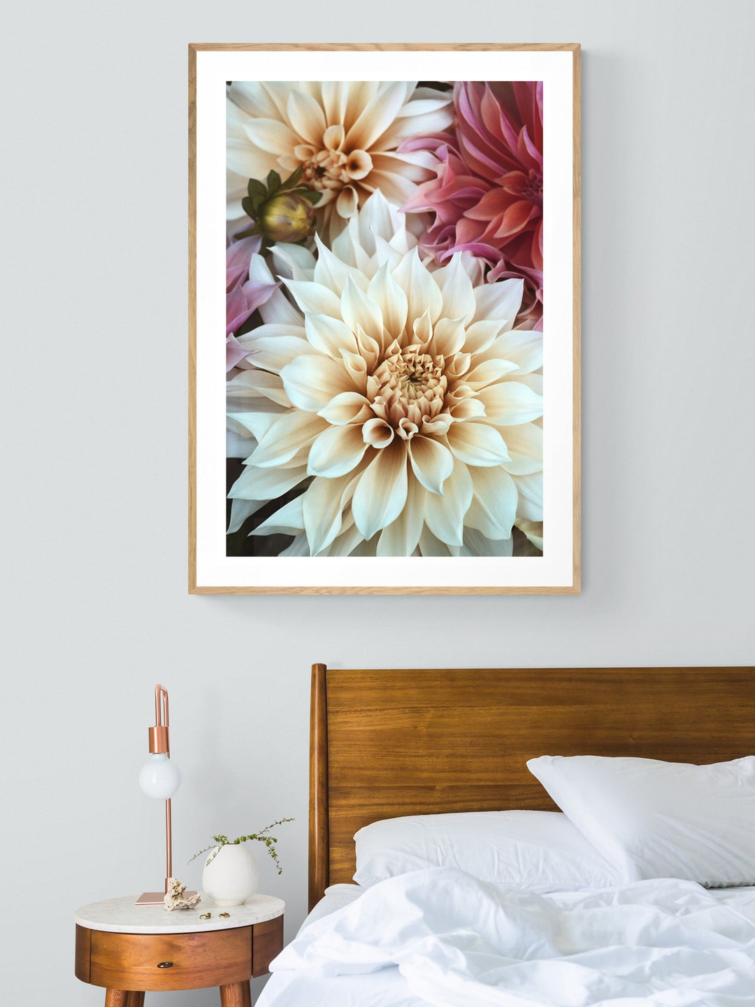 Dahlia Print, Nature Print, Flower Photograph, Connection #4, Fine Art ...