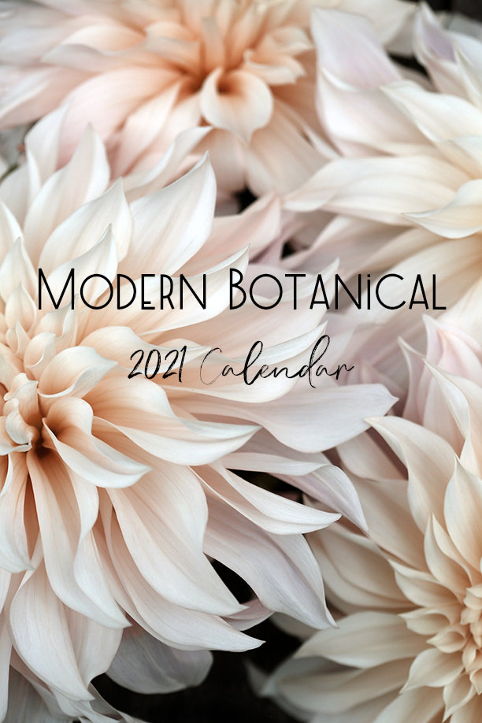 2021 Flower Wall Calendar Fine Art Calendar Floral Art Wall Etsy