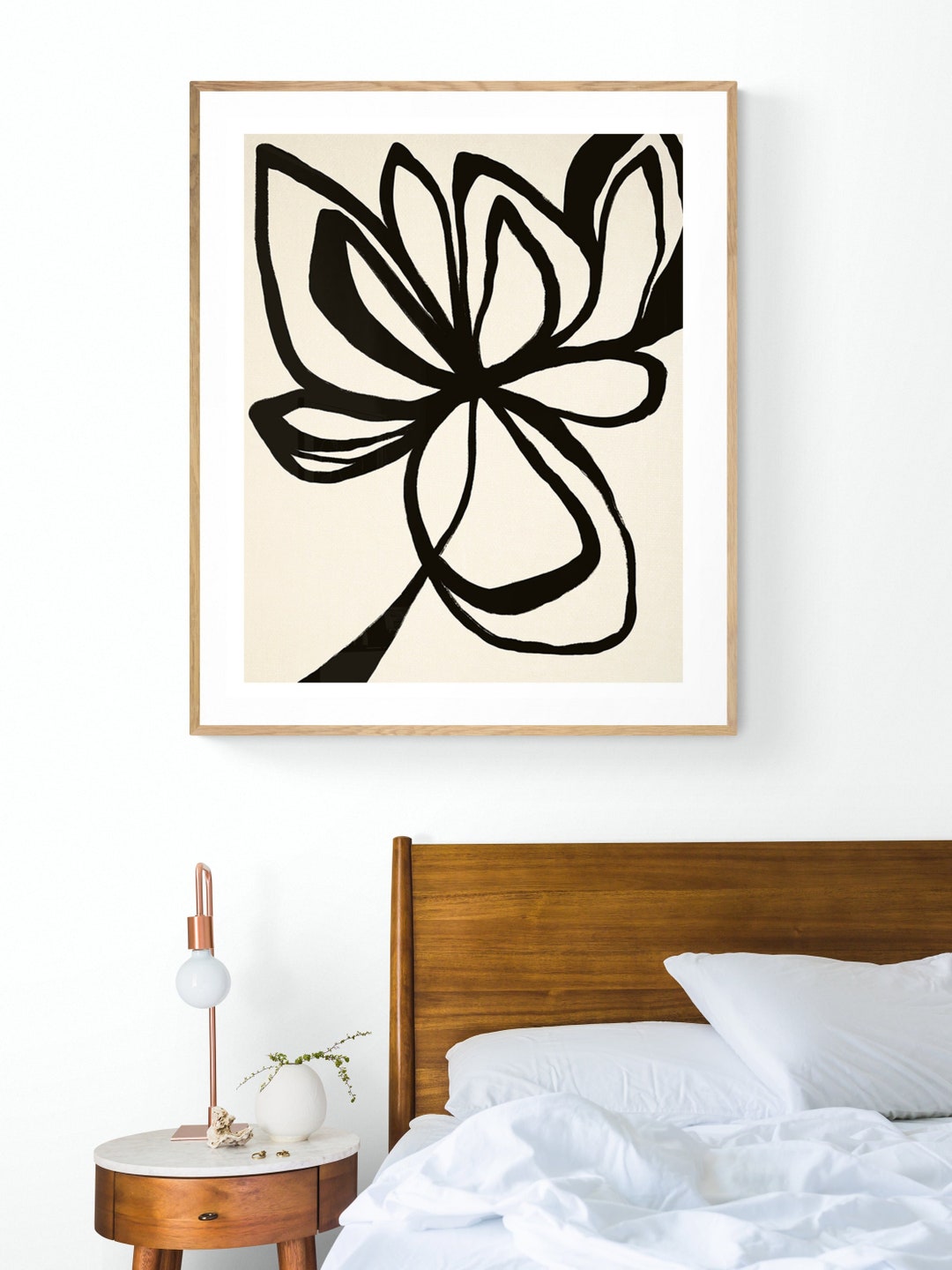 Abstract Floral Print, Modern Art, Botanical Art, Flower Print