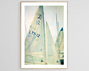 Sailboat Print, Sail #1,  Nautical Decor,  Ocean Art, Sailboat Print,  Fine Art Photograph,  Alicia Bock,  Oversized Art Print, Michigan Art