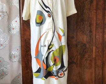 Shaheen MCM jurk met abstracte print