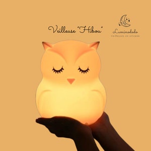 Silicone Owl Night Light - Rechargeable LED - Soothing and fun nighttime companion for young and old - Free delivery