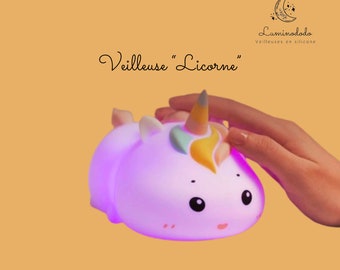 Veilleuse Licorne en silicone LED 9 Couleurs Minuterie Cadeau Enfant - Illuminez vos nuits d'une douce magie - Livraison gratuite