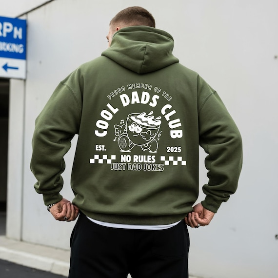 Cool Dads Club Sweatshirt with custom date – Funny New Dad Gift – First Father’s Day Hoodie – Dad Jokes Pullover – Customizable Dad Shirt