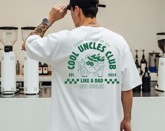 Cool Uncles Club Shirt with custom date – Funny New Uncle Gift – Baby Announcement Hoodie – Funcle Club Pullover – Customizable Uncle Shirt