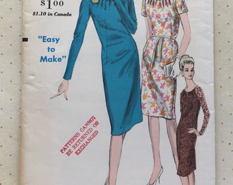 1960s Vogue Easy to Make Dress Pattern No. 5791