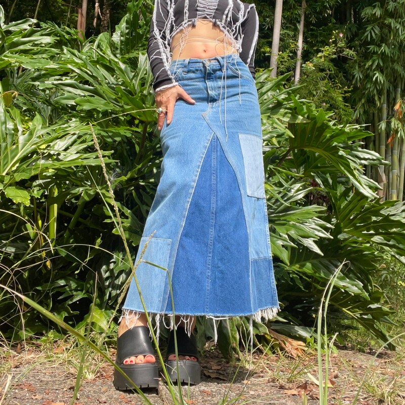 Upcycled Maxi Skirt