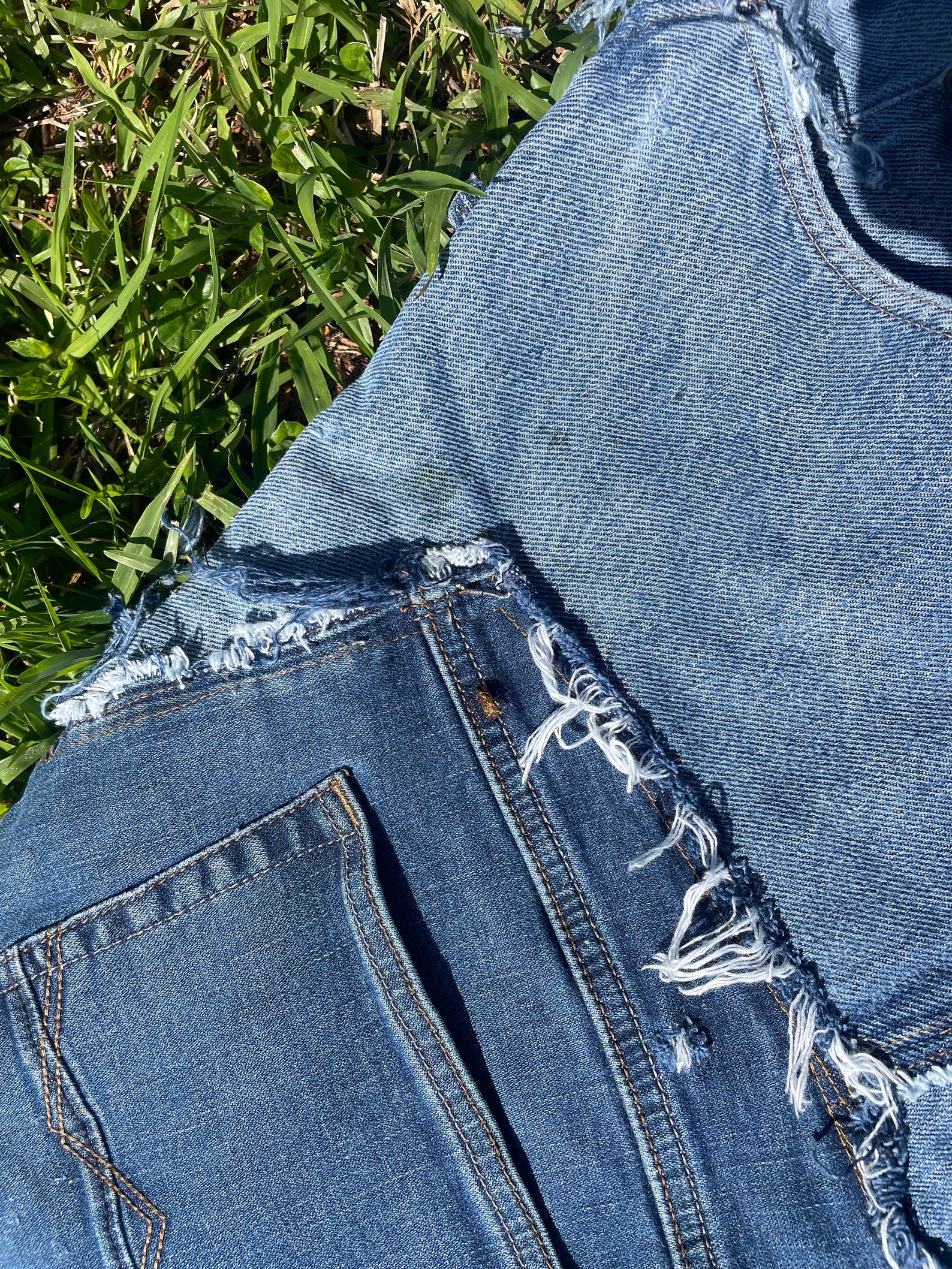 Plaid Patchwork Washed Radish Jeans For Women main image 0