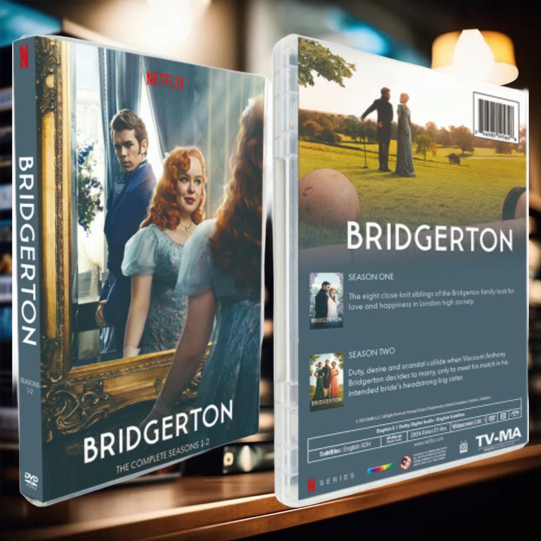 Bridgerton Seasons 1-2, 6DVD English Phoebe Deneuve/reggie Jean Page ...