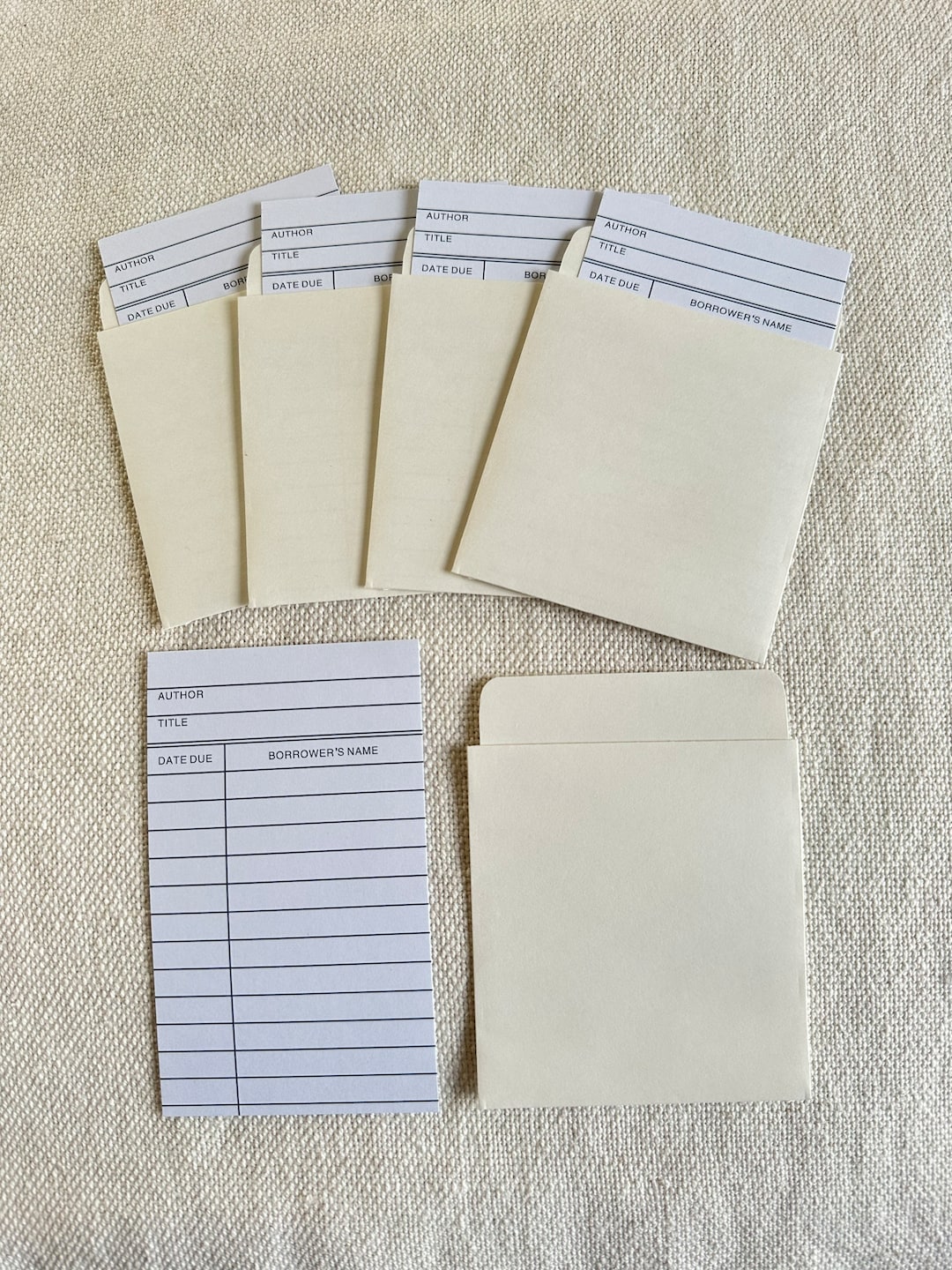 Library Card & Pocket Sets ~ Personal Library, Wedding Place Cards ...