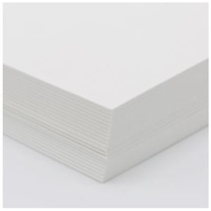 Reich Savoy 100% Cotton Bright White 236lb 640gsm Cover Letterpress Paper 9 x 12.5 - 1 sheet
