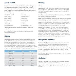 Savoy 100% Cotton Bright White 236lb 640gsm 40pt Cover Letterpress sheet 9 x 12 single (1) heavyweight thick tag card stock Reich Paper image 3