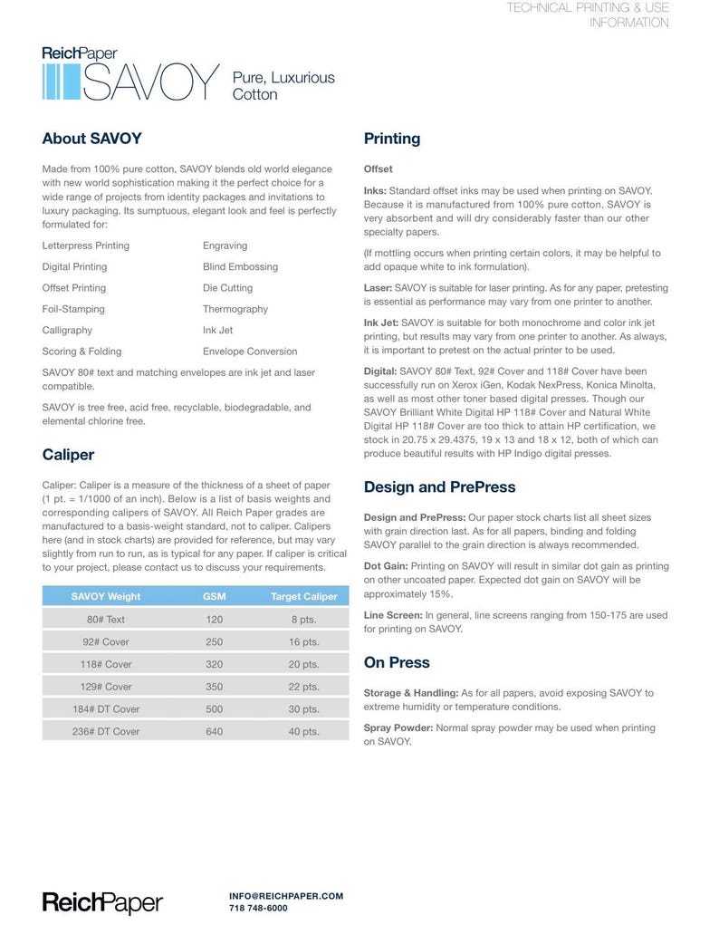 Savoy 100% Cotton Bright White 236lb 640gsm 40pt Cover Letterpress sheet 9 x 12 single (1) heavyweight thick tag card stock Reich Paper image 3