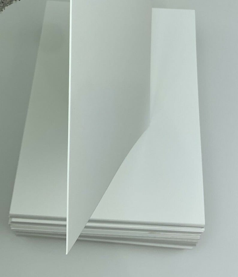 Savoy 100% Cotton Bright White 236lb 640gsm 40pt Cover Letterpress sheet 9 x 12 single (1) heavyweight thick tag card stock Reich Paper 1 sheet