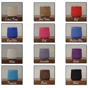 Oui Yogurt Jar cover - Bathroom Accessory - Farmhouse decor - Q-Tip jar - Housewarming Gift - Upcycled Ecofriendly Crocheted