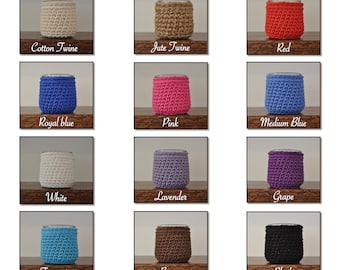 Oui Yogurt Jar cover - Bathroom Accessory - Farmhouse decor - Q-Tip jar - Housewarming Gift - Upcycled Ecofriendly Crocheted