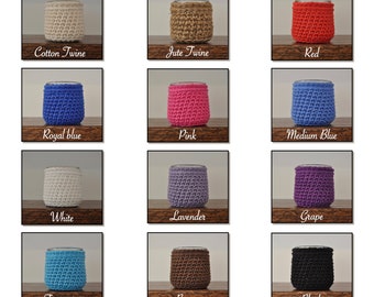 Oui Yogurt Jar cover - Bathroom Accessory - Farmhouse decor - Q-Tip jar - Housewarming Gift - Upcycled Ecofriendly Crocheted
