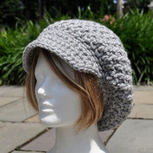 Pattern for my Crocheted Nubby Brimmed Newsboy Hat Crochet Newsboy Hat Pattern image 5