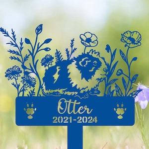 Custom Guinea Pig Memorial Stake Sign, Guinea Pig Sign Guinea Pig Lover Gift,Pet Grave Markers,Pet Loss Gift,Sympathy Sign,Remembrance Stake