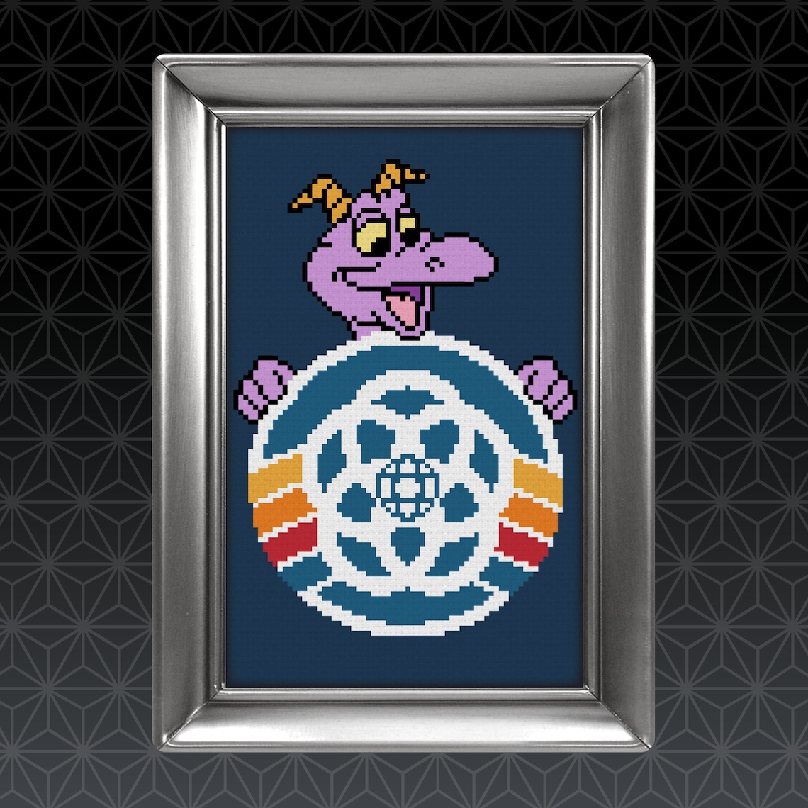 Epcot Centre Pattern EPCOT Center Figment Cross Stitch Pattern - Etsy