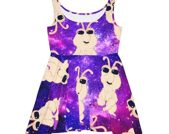 Skippy Alien Women's Skater Dress (AOP)