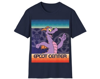 Figment Retro Rainbow Stripes Unisex Softstyle T-Shirt
