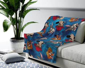 Splash Mountain Velveteen Plush Blanket