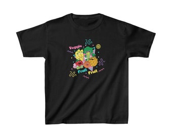 KIDS Kitchen Kabaret Veggie Fruit Fruit Kids Heavy Cotton Tee