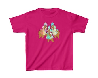 KIDS Country Bear Jamboree Sun Bonnets Tie-dye Kids Heavy Cotton Tee