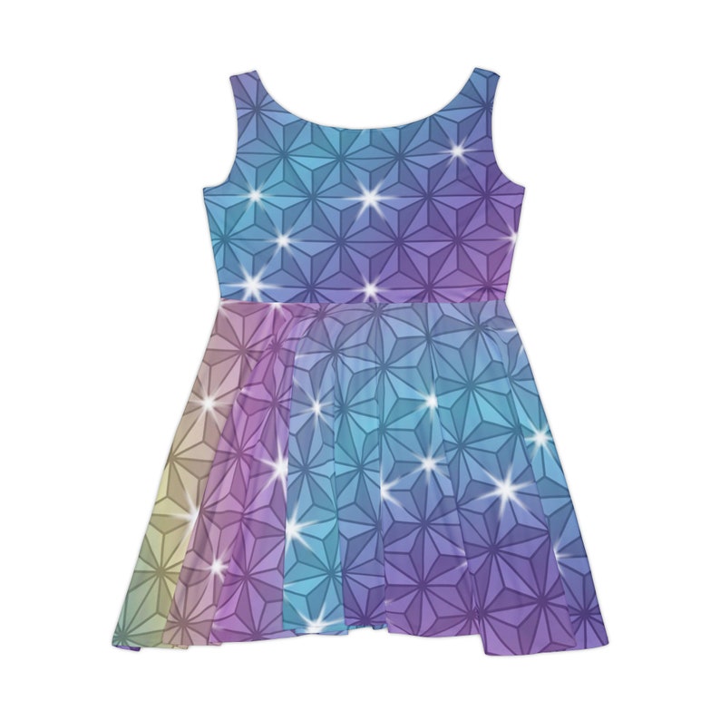 Epcot Figment Beacon of Magic Women's Skater Dress AOP image 2