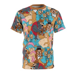 Country Bear Jamboree-mönster Unisex AOP Cut & Sew-tröja