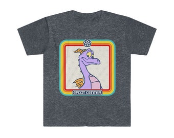 EPCOT Center Figment Rainbow Frame Unisex Softstyle T-Shirt