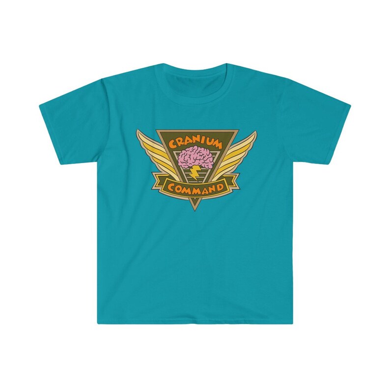 Cranium Command Logo Grön Unisex Softstyle T-shirt bild 7