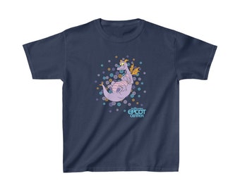 KIDS EPCOT Center Confetti Figment Kids Heavy Cotton Tee