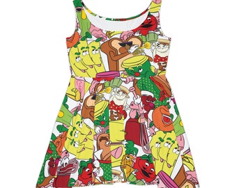 Kitchen Cabaret EPCOT Center Women's Skater Dress (AOP)