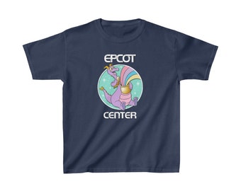 KIDS EPCOT Center Figment Rainbow Sparkle Kids Heavy Cotton Tee