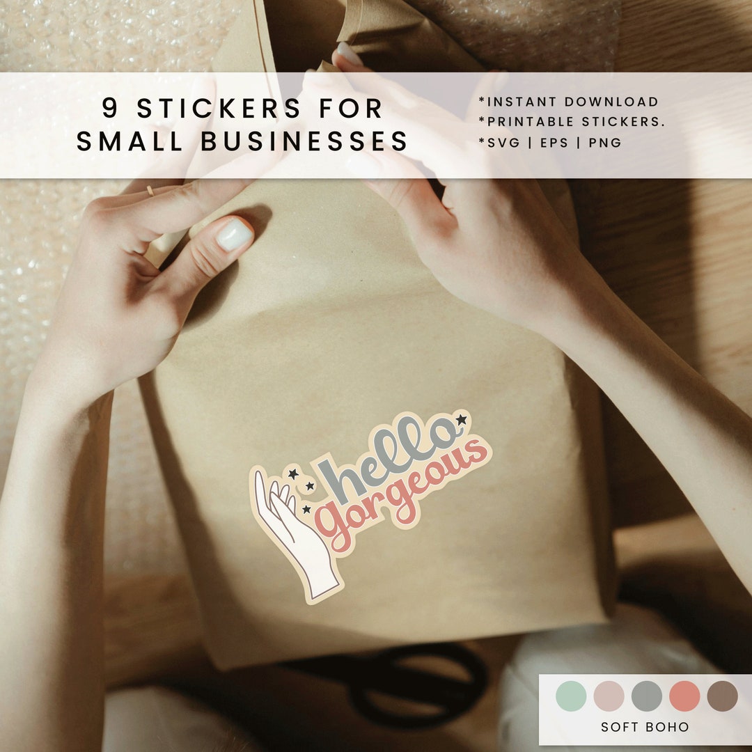 Us Commerce Sticker Small Business Stickers, Packaging Labels, Handmade Business, Printable ...