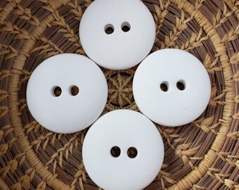 DIY Ceramic Buttons, Paintable Ceramic Buttons, Bisque Bead Blanks, Bisque Round Blanks, Round beads, Ceramic beads, DIY beads