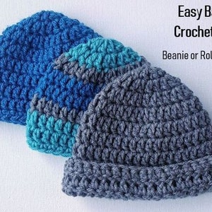 Easy Crochet Baby Hat Pattern Instant Download Crochet Digital Pattern image 2