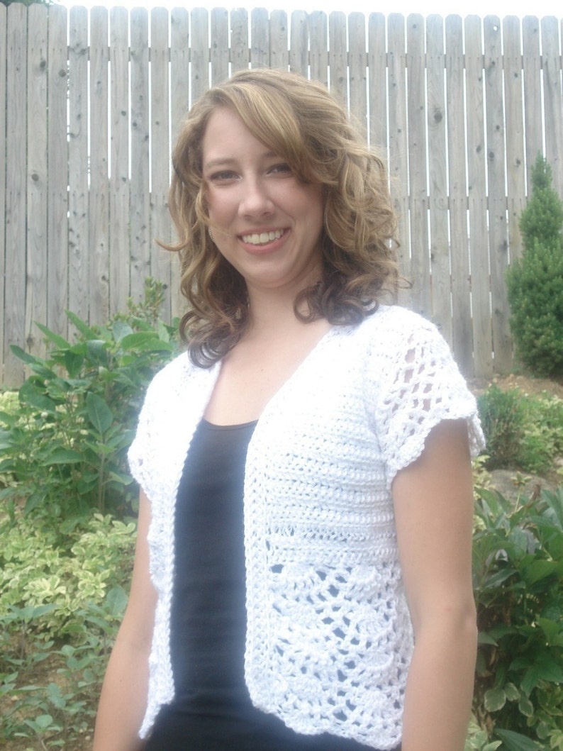 Crochet Shrug Pattern / Crochet Bolero Pattern Instant Download PDF