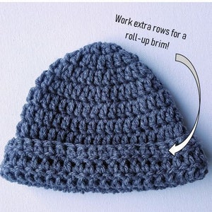 Easy Crochet Baby Hat Pattern Instant Download Crochet Digital Pattern image 3