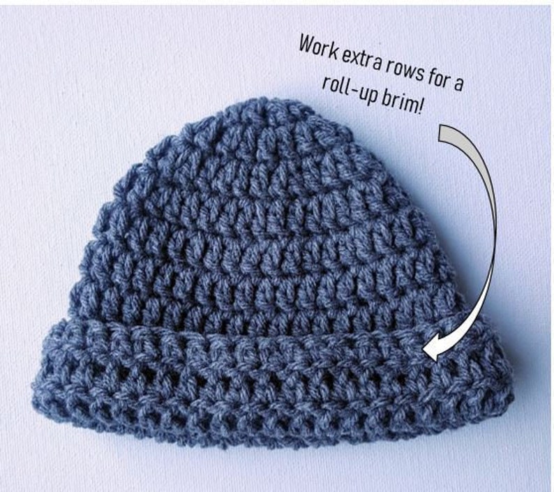 Easy Crochet Baby Hat Pattern Instant Download Crochet Digital Pattern image 3