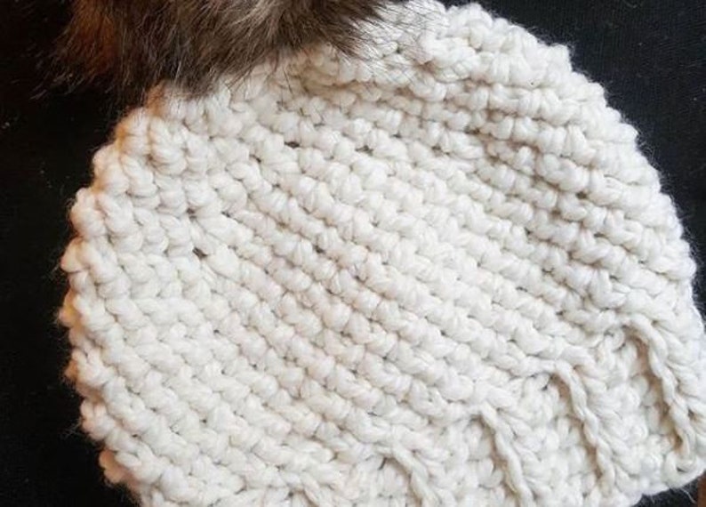 Snowbird Crochet Hat Pattern Instant Download Bulky Crochet Hat PDF image 1